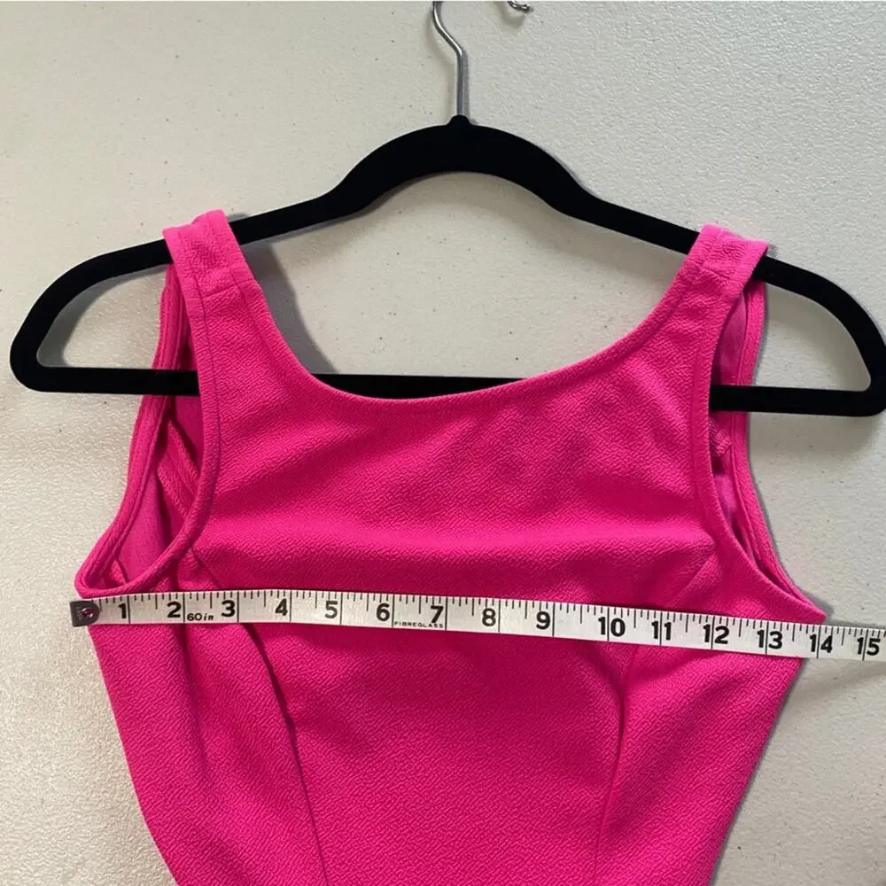 Alexia Admor Barbie Hot Pink Bodycon Cut-Out Mermaid Maxi Prom Dress Gown XS - Picture 8 of 8